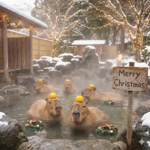 ▲2025聖誕節圖片下載，《NOWNEWS》祝讀者聖誕節平安快樂。（圖／AI生成）