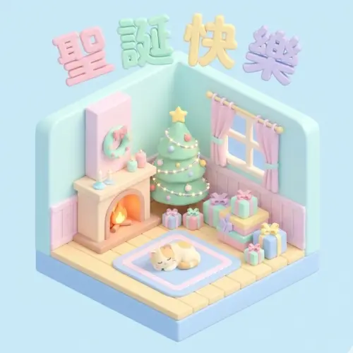 ▲2025聖誕節圖片下載，《NOWNEWS》祝讀者聖誕節平安快樂。（圖／AI生成）