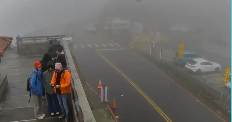 ▲台14甲線雙向31K+500武嶺路段畫面。（圖／截自交通部公路局中區養護工程分局即時影響）