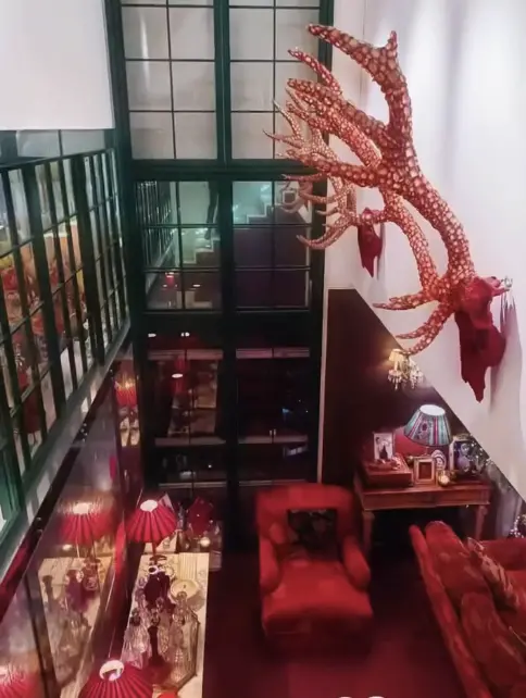 ▲豪宅挑高令人印象深刻，有大飯店的格局。（圖／摘自IG@carinalau1208)