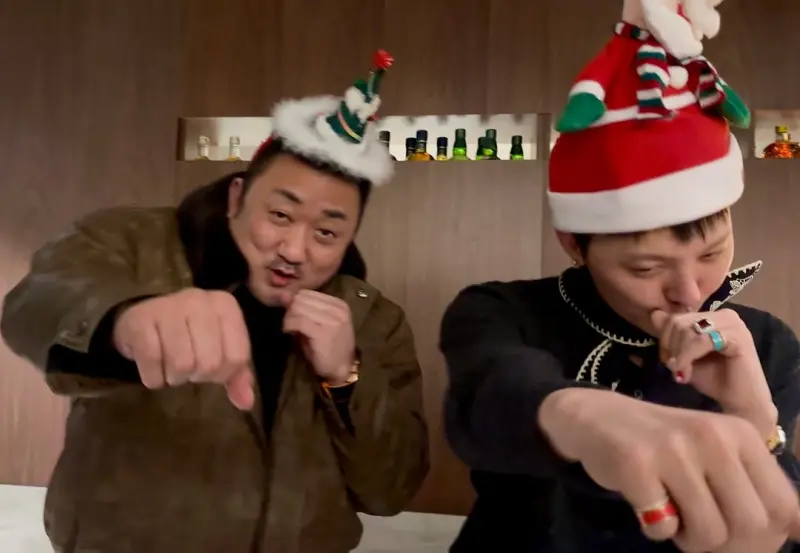 馬東石送聖誕節禮物！合體GD狂打拳　粉絲嚇呆：活久什麼都看得到