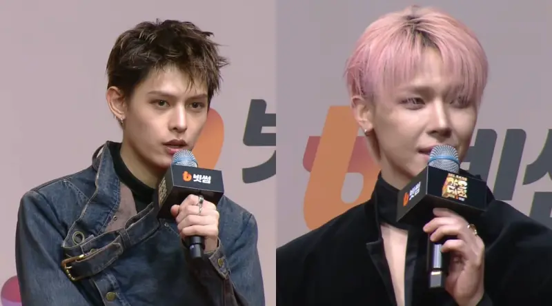 ▲《SBS歌謠大戰2025》全球播出，各團體派出會說中文、日文、英文成員問候觀眾，CORTIS趙雨凡、&TEAM王奕翔（右）則代表團體說中文。（圖／YouTube@SBSKPOP X INKIGAYO）