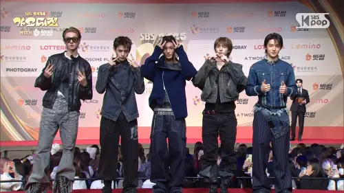 ▲《SBS歌謠大戰2025》CORTIS趙雨凡+&TEAM王奕翔。（圖／YouTube@SBSKPOP X INKIGAYO）