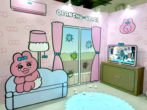 ▲褲褲兔快閃店有5大打卡點。（圖／記者蕭涵云攝）