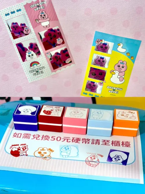 ▲現場還有印章、姓名貼、拍貼機可體驗。（圖／記者蕭涵云攝）