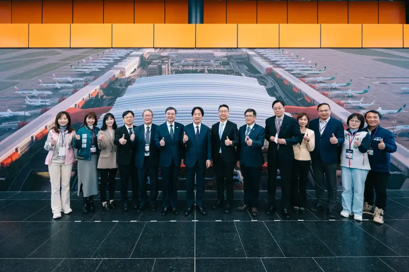 桃機第三航廈北廊廳正式啟用　賴清德：2045年目標創造2.27兆產值