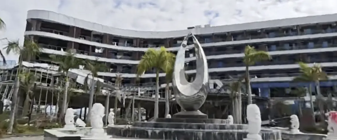 ▲緬甸妙瓦底地區大型詐騙園區近日遭到聯合清剿，KK園區多棟建築被拆除。（圖／翻攝自央視）