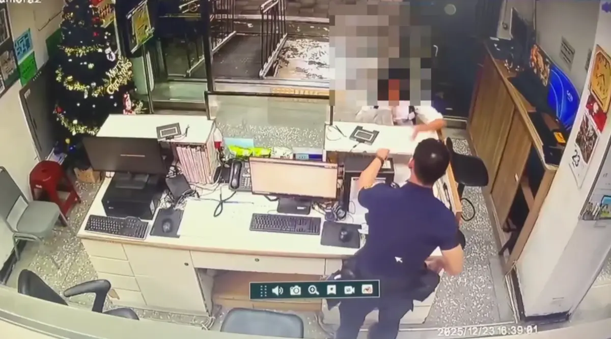 ▲張文隨機殺人案件發生至今，有民眾為體恤員警辛勞贈送暖心紙條。（圖／翻攝畫面）