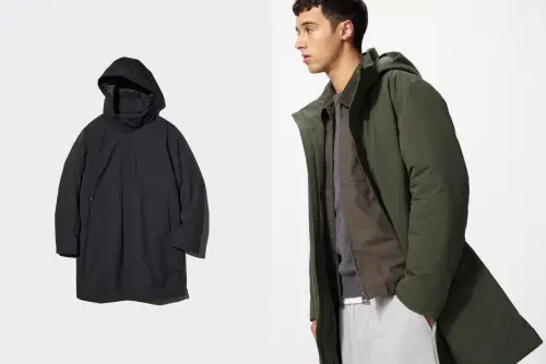 ▲UNIQLO「Hybrid羽絨大衣」適合攝氏8度以下天氣，之所以在評比中拿到高分，最大關鍵在於解決羽絨外套穿起來臃腫顯胖問題。（圖／日本UNIQLO官網）
