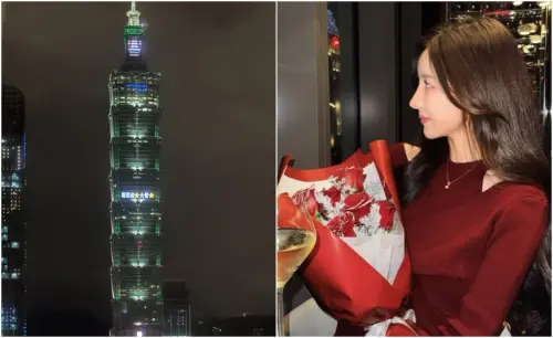 ▲南珉貞聖誕節被他們求婚了！捧鮮花看101專屬點燈：最難忘的回憶（圖／南珉貞IG@minjeong_w_）