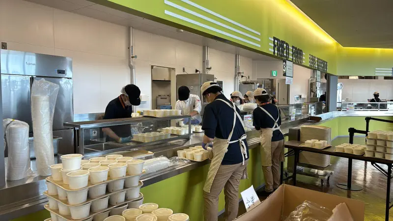 ▲台積電熊本廠，準備冬至湯圓提供全體員工享用。（圖／桂冠實業提供）
