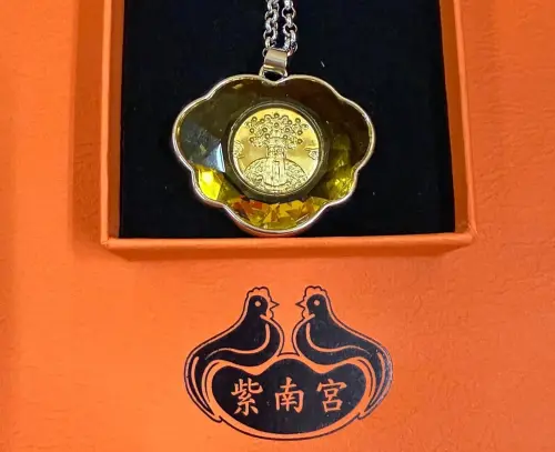 ▲2026年紫南宮錢母項鍊實體。（圖／竹山紫南宮臉書）