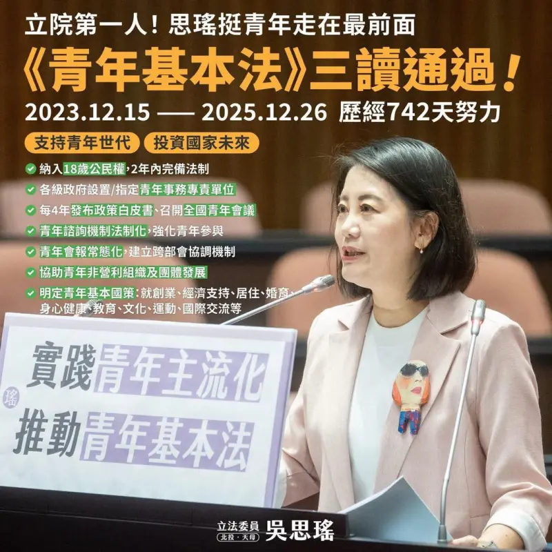 ▲吳思瑤批評，藍白不做功課只想撿現成割稻尾。（圖／吳思瑤臉書）