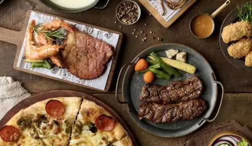 ▲牛室炙燒牛排主打平價排餐及多元自助吧，每人389元起，就能享受到主餐排餐與自助吧吃到飽。（圖／牛室炙燒牛排臉書www.facebook.com/BHsteak?locale=zh_TW）