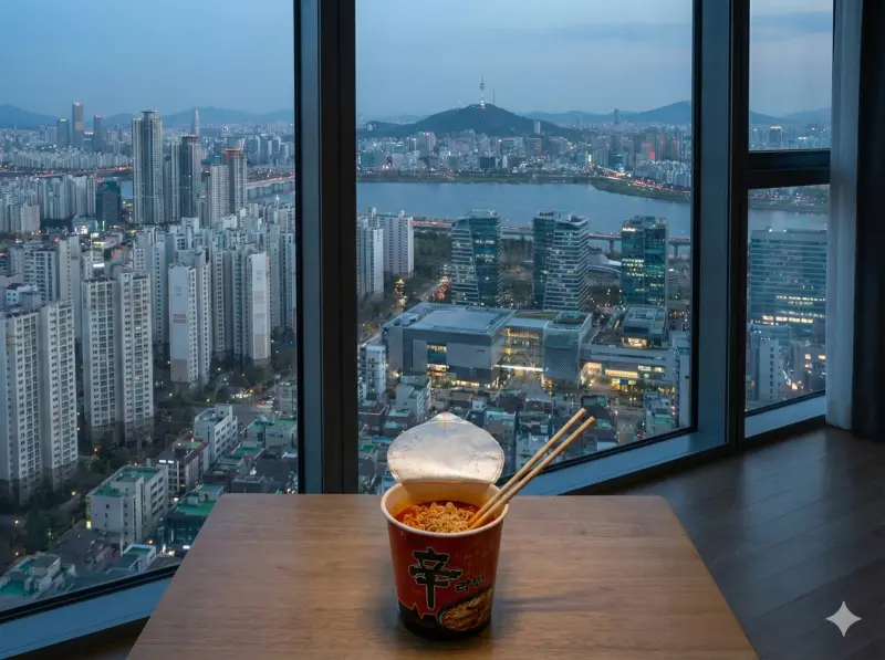 ▲韓國 50 代族群面臨「窮得只剩下房子」的退休悲歌，即便坐擁七千萬豪宅，卻因嚴重的資產流動性危機導致日常現金短缺。隨著專家預警韓國房價 2026 將迎來稅制變動，中年族群的退休現金流規劃已刻不容緩。（示意圖／AI生成）