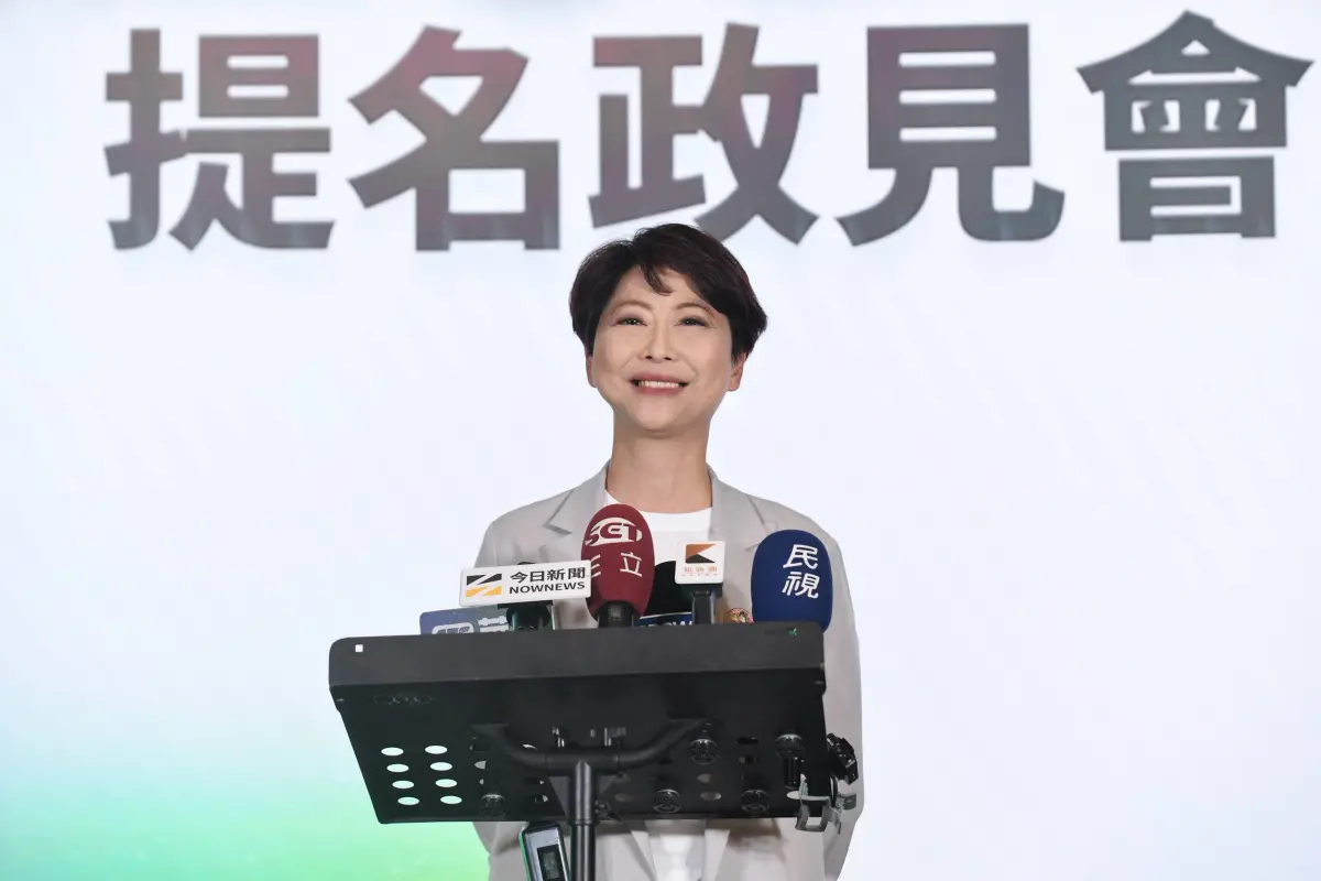 ▲陳亭妃以賴清德為例，當時爭取市長初選時，僅有6名議員支持，最後卻成為最大母雞。（圖／記者林柏年攝，2025.12.27）