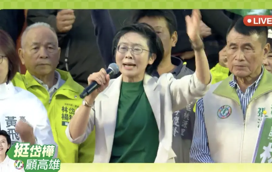 ▲林岱樺哭了！鳳山造勢喊破10萬人，提父親哽咽「連喊3次無罪」。（圖／林岱樺臉書）