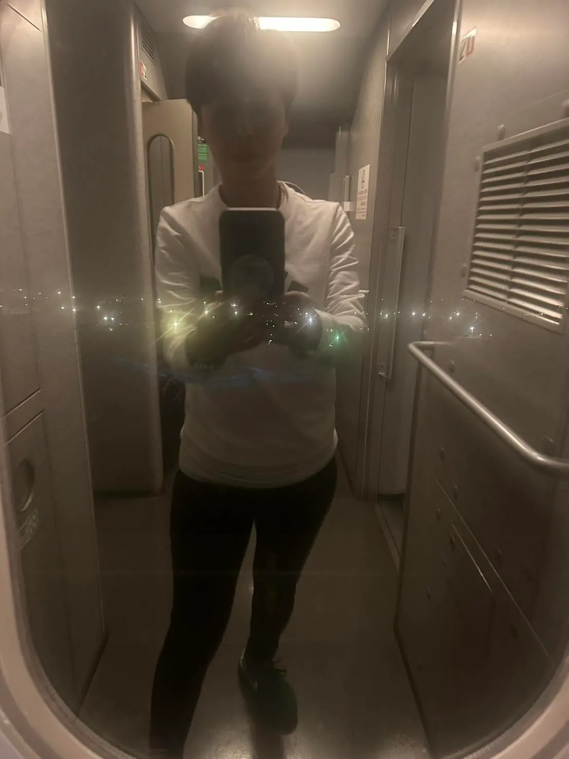 ▲陳亭妃搭高鐵回台南時，碰到強震一度停駛。（圖／陳亭妃臉書）