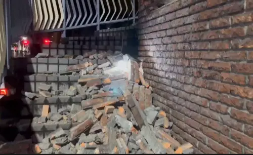 宜蘭7.0強震撼全台！雙北震度4級　新莊丹鳳高中前天橋磁磚掉落
