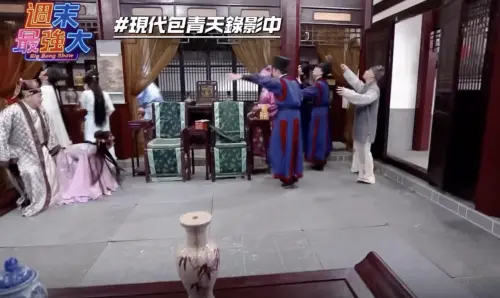 ▲地震發生當下演員紛紛逃生。（圖／IG＠bigbangshow_）