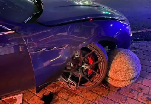 酒駕又無照！台中男開百萬瑪莎拉蒂自撞　刑責＋天價維修費等著他
