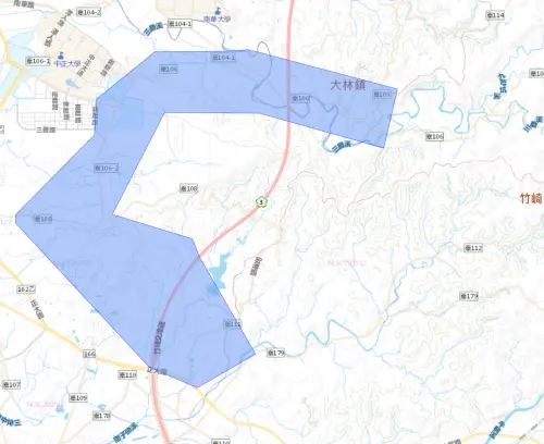 ▲嘉義縣12月29日停水影響範圍。（圖／台灣自來水公司water.gov.tw/）