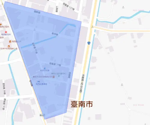 ▲台南市12月29日停水影響範圍。（圖／台灣自來水公司water.gov.tw/）