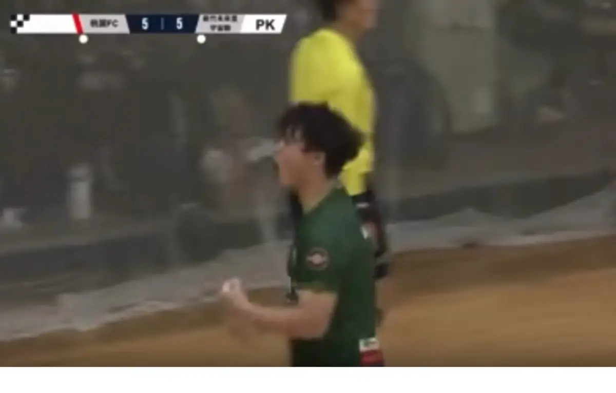 ▲新竹隊門將、被球迷暱稱為「慶祝哥」的 鄭凱鴻，再度因為「提早慶祝」鬧出烏龍。（圖／翻攝自ckaih_ Threads）