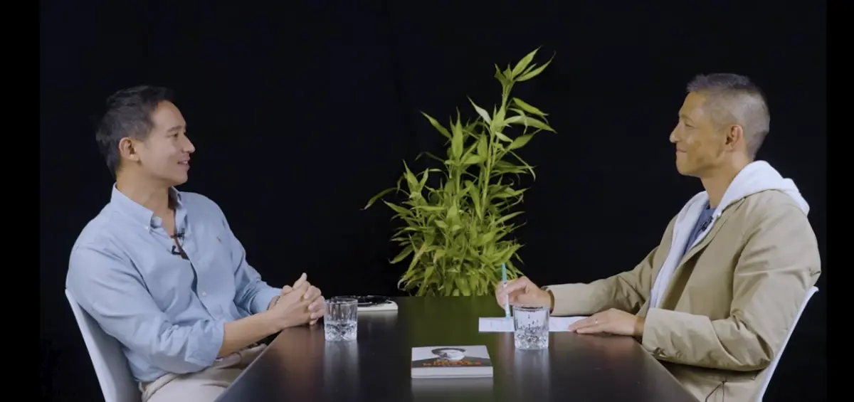 ▲吳怡農專訪泰國前進黨前黨魁皮塔，皮塔雖遭判處10年參政禁令，仍在訪談中堅定表示「政黨可以被解散，但理念殺不死」。（圖／翻攝自《農好好說》YT節目）