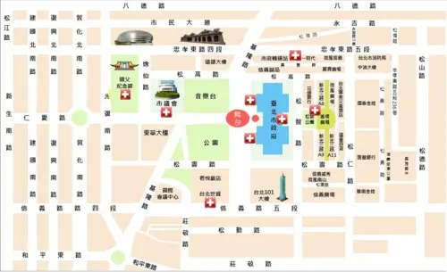 ▲跨年人潮多，北市衛生局整備8站醫護站。（圖／台北市衛生局提供）