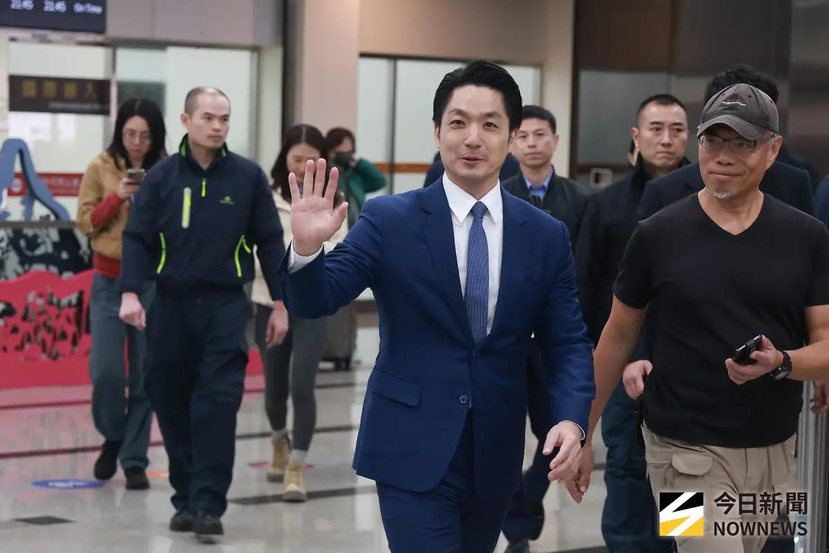 ▲台北市長蔣萬安從上海雙城論壇返台。（圖／記者葉政勳攝，2025.12.28）