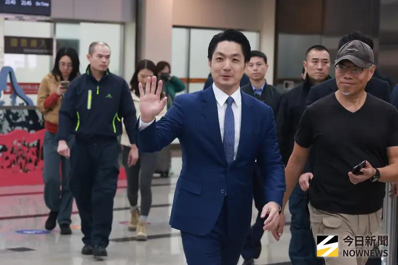 ▲台北市長蔣萬安從上海雙城論壇返台。（圖／記者葉政勳攝，2025.12.28）