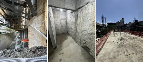 ▲「大安文樺」地下室有漏水情況，若順利拍出，將以現況交屋。（圖／翻攝自台灣金服官網tfasc.com.tw）