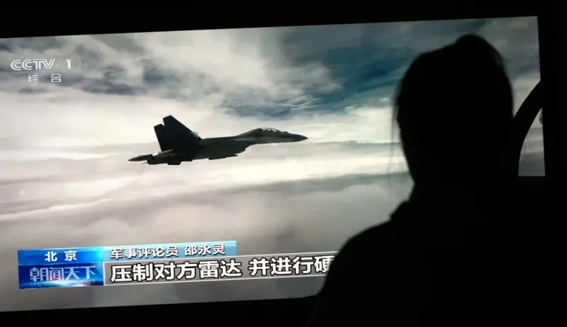    ▲中共解放軍東部戰區宣布，將從今天開始，展開「正義使命-2025」演習，形同包圍台灣。（圖／美聯社／達志影像）  