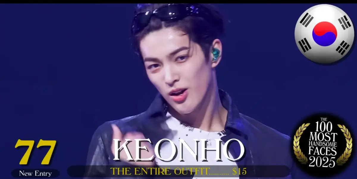 ▲CORTIS成員安乾鎬（如圖），出道4個月就奪下全球百大帥哥第77名，不過排名一出也讓粉絲直呼：「怎麼可能才77」、「沒有進前十實在是有點沒道理」。（圖／TC Candler YT）