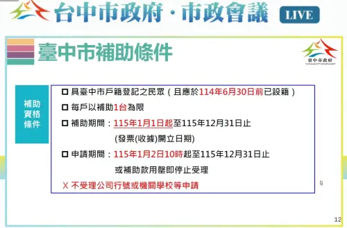 ▲台中市公布廚餘機補助條件，一律透過台中通APP線上申請。（圖／台中市政府提供，2025.12.30）