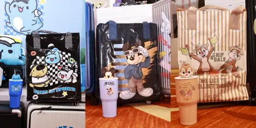 ▲55L滑輪拖車購物袋+立體公仔造型冰壩杯+紅包袋。（圖／記者吳翊緁攝）