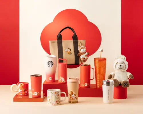 ▲星巴克馬年新品除了生肖馬馬克杯，還有馬年裝扮Bearista熊寶寶、開運達摩星運禮等。（圖／星巴克starbucks.com.tw）