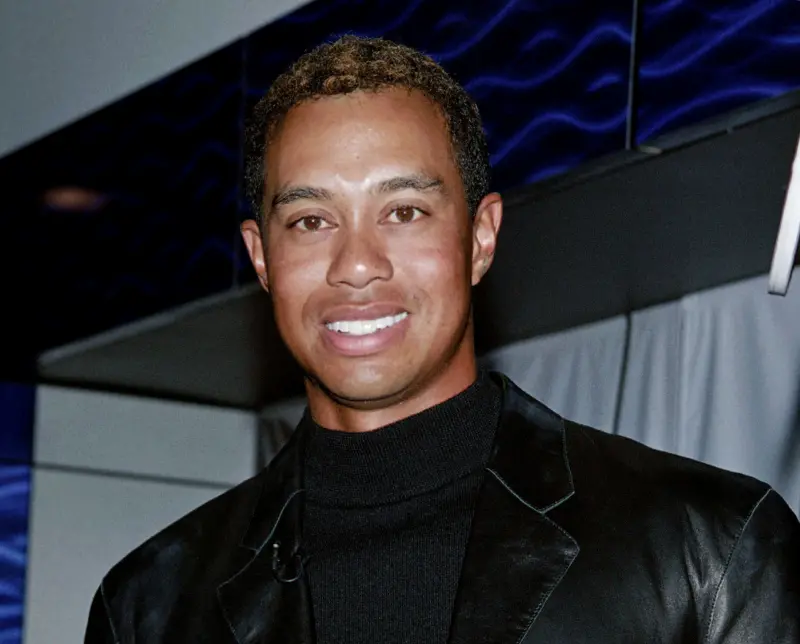 ▲高爾夫球界的GOAT（史上最佳）老虎伍茲（Tiger Woods）正式邁入50歲的「半百」大關，而NBA超級巨星「詹皇」詹姆斯（LeBron James）也同時慶祝41歲生日。（圖／美聯社／達志影像）