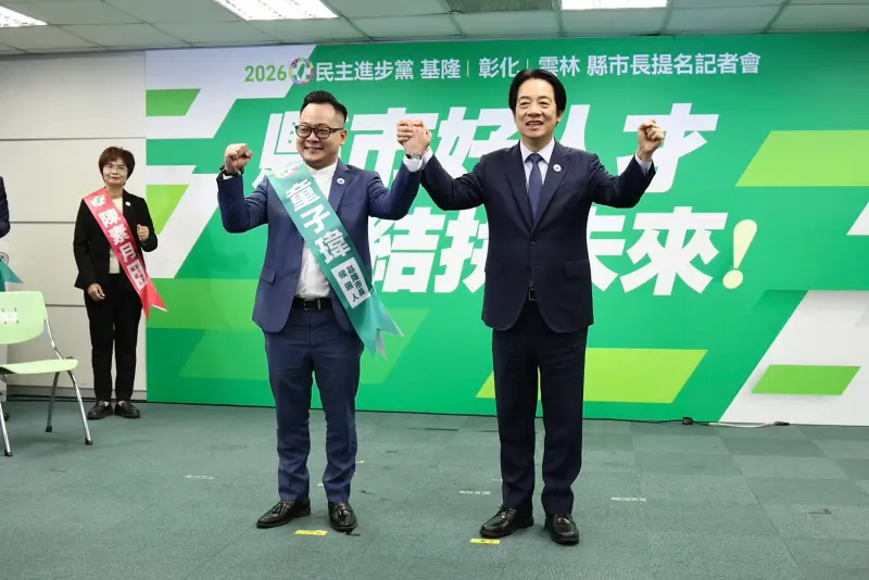 ▲民進黨徵召童子瑋。(圖/記者朱永強攝,2025.12.31)