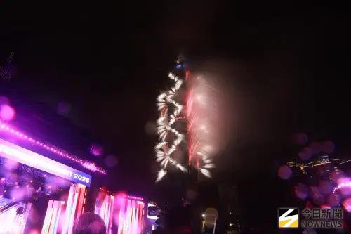 ▲2026年台北101跨年煙火秀。（圖／記者葉政勳攝,2026.01.01）