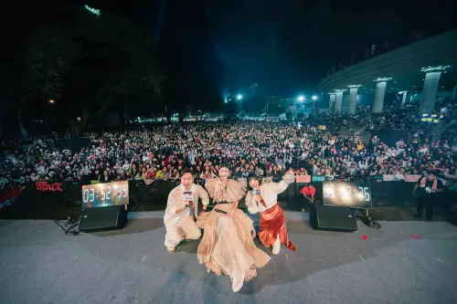 ▲晚會由焦凡凡與無尊聯手主持，演出卡司星光熠熠。（圖／屏東縣府提供）