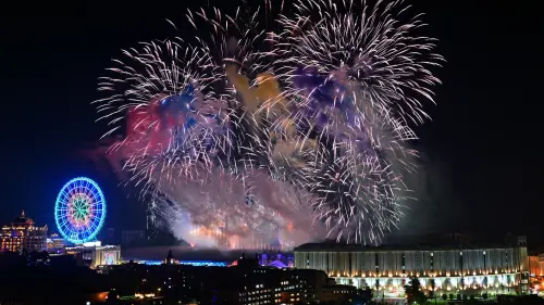 義大世界跨年煙火秀吸引5萬6千人共迎新年
