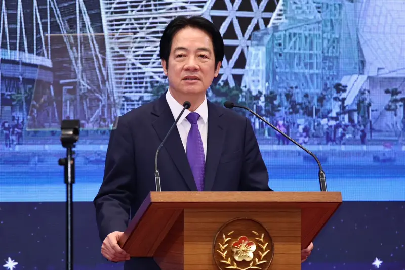 ▲賴清德發表元旦談話。(圖/記者朱永強攝,2026.01.01)