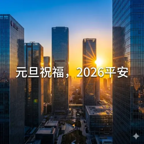 ▲2026元旦祝福圖下載，《NOWNEWS》祝讀者元旦快樂平安。（圖／AI生成）