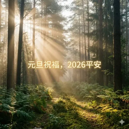 ▲2026元旦祝福圖下載，《NOWNEWS》祝讀者元旦快樂平安。（圖／AI生成）