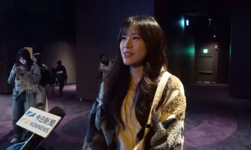 ▲統一獅迷伊凡（如圖）對於《冠軍之路》呈現張奕和妹妹的故事非常感動。（圖／記者嚴俊強攝）