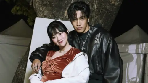 焦凡凡挺7月肚主持跨年險走光！婁峻碩1舉動護愛　直播畫面閃瞎眾
