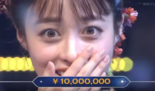 橋本環奈元旦太神了！《百萬富翁》連破12題　驚喜抱回1000萬獎金
