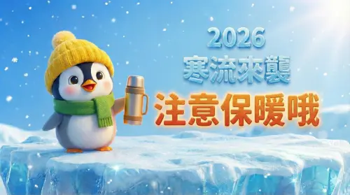2026寒流到！寒流早安貼圖、30組注意保暖長輩圖、問候語免費下載
